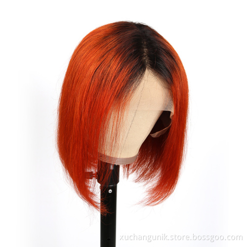 Uniky Raw Virgin Human Hair 13X4 13X6 HD Swiss Lace Frontal Wig 150% Density T Part Lace Wigs Bob Wigs for Women with Baby Hair